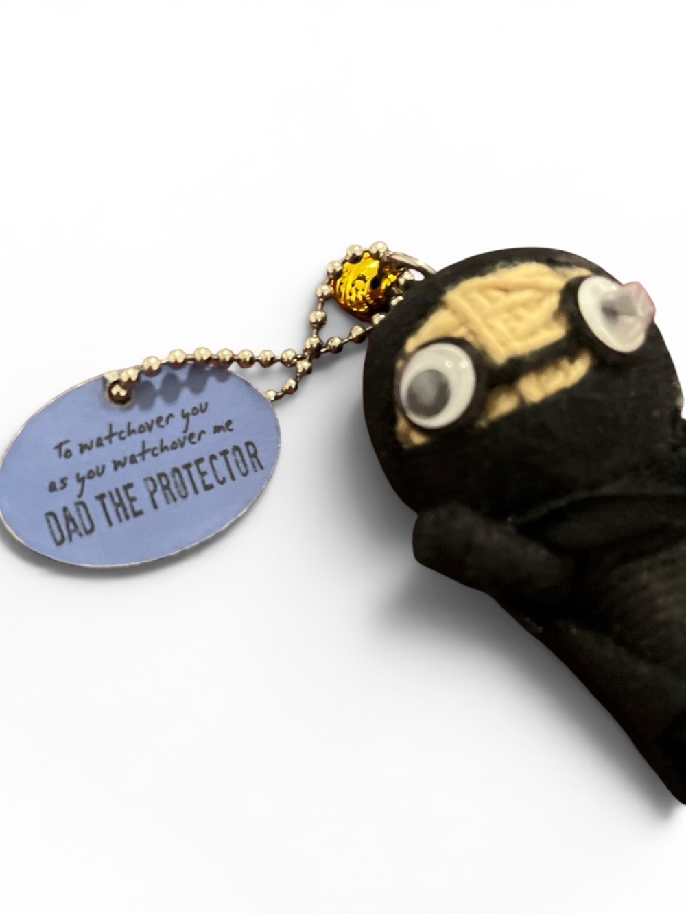 Ninja Watchover Dad The Protector Voodoo Doll Keychain NWT - Picture 3 of 3